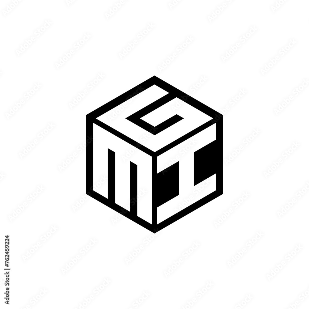 MIG letter logo design with white background in illustrator, cube logo, vector logo, modern alphabet font overlap style. calligraphy designs for logo, Poster, Invitation, etc. - obrazy, fototapety, plakaty 