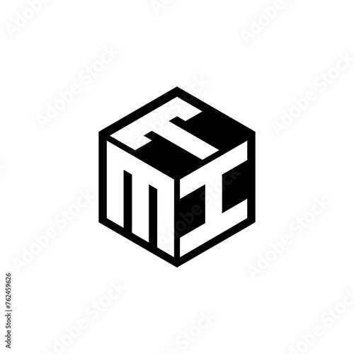 MIT letter logo design with white background in illustrator, cube logo, vector logo, modern alphabet font overlap style. calligraphy designs for logo, Poster, Invitation, etc.
