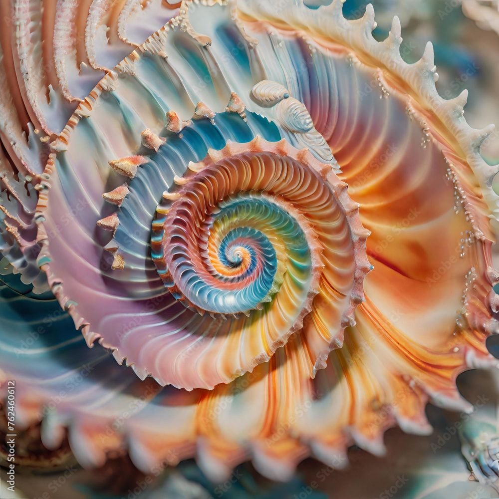 Background with a beautiful sea shell cut in soft colors Background with a beautiful sea shell cut in soft colors