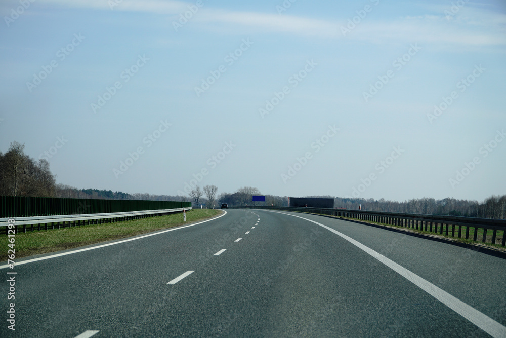 Driving on a highway - driver's perspective Driving on a highway - driver's perspective