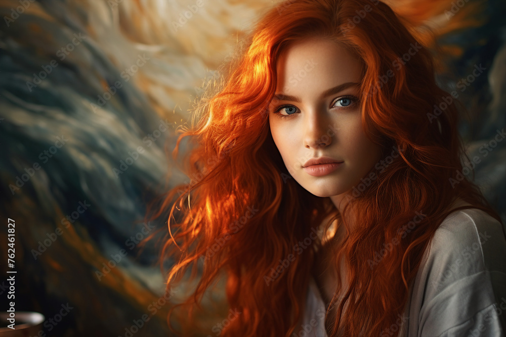 Generated with AI photography of young charming lovely woman Generated with AI photography of young charming lovely woman