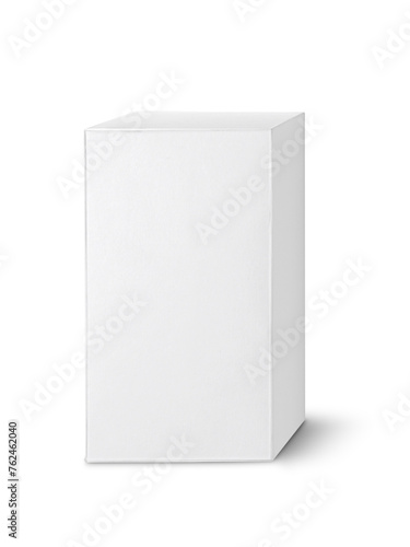 blank packaging white cardboard box, transparent background © Retouch man