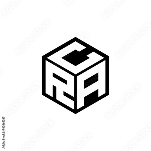 RAC letter logo design in illustration. Vector logo, calligraphy designs for logo, Poster, Invitation, etc.