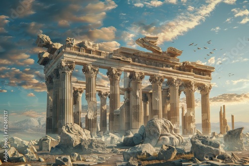 grecoroman architectural ruin photo