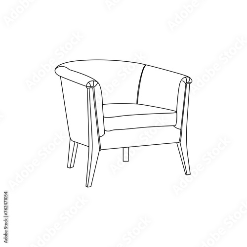A contemporary design characterized by clean lines and a lightweight appearance, constructed from metal wireframe.
