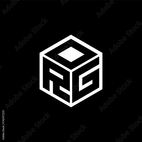 RGO letter logo design in illustration. Vector logo, calligraphy designs for logo, Poster, Invitation, etc. photo