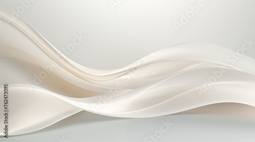 Abstract Elegant White Fabric Wave Design Background