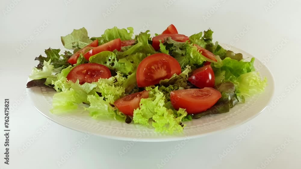 Preparation of Nicoise salad with tuna. Stop motion. Preparation of Nicoise salad with tuna. Stop motion.