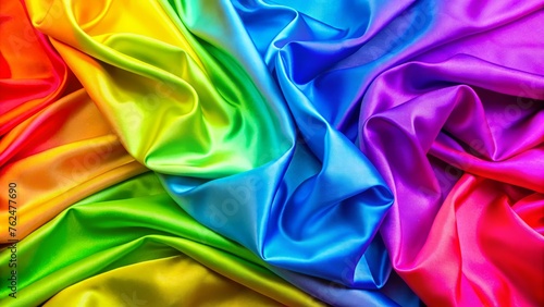 Fabric colorful satin background photo