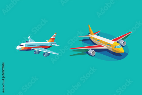 avion i con vector ilustration.eps