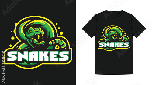 snakes t shirt design concept