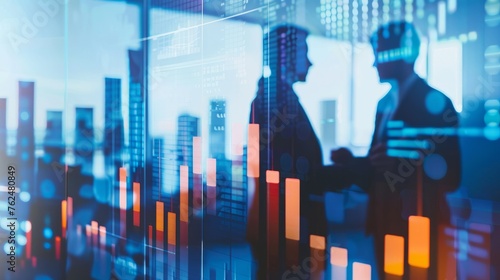 Corporate Finance Professionals Discussing Over Market Data Analysis
