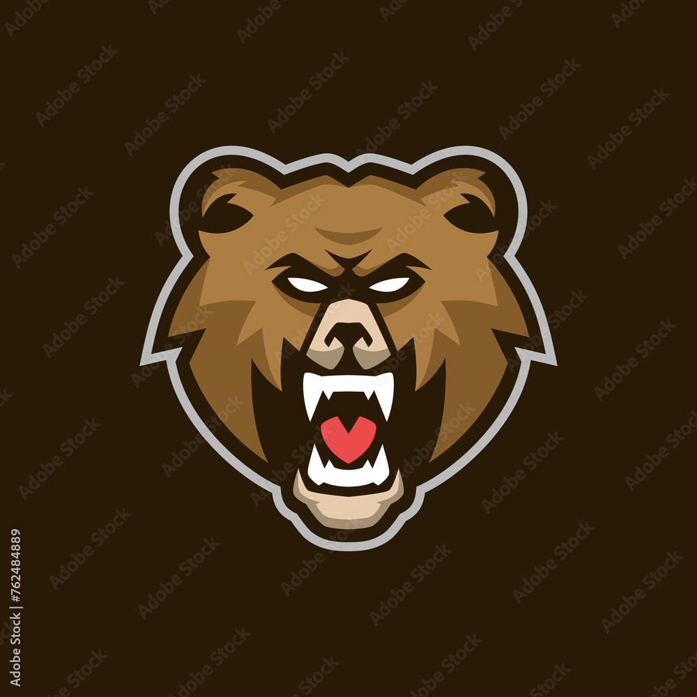 Bear Mascot Logo Template Bear Mascot Logo Template