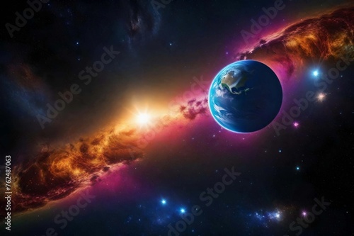 planet in space