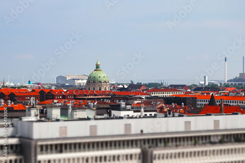 Top view of Copenhagen, Denmark photo