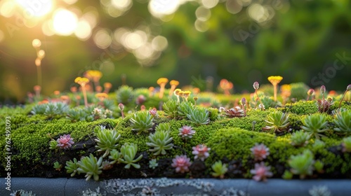 Green roofing materials for urban heat reduction