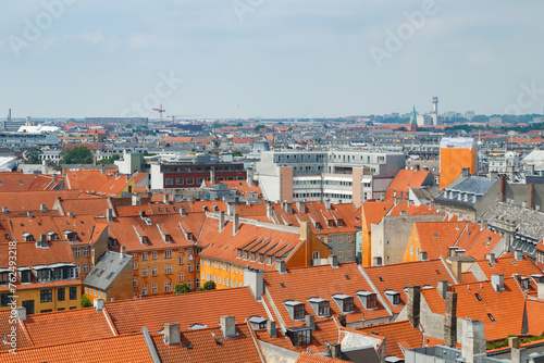 Top view of Copenhagen, Denmark