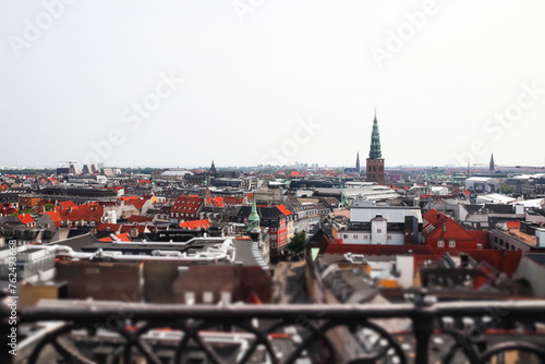 Top view of Copenhagen, Denmark photo