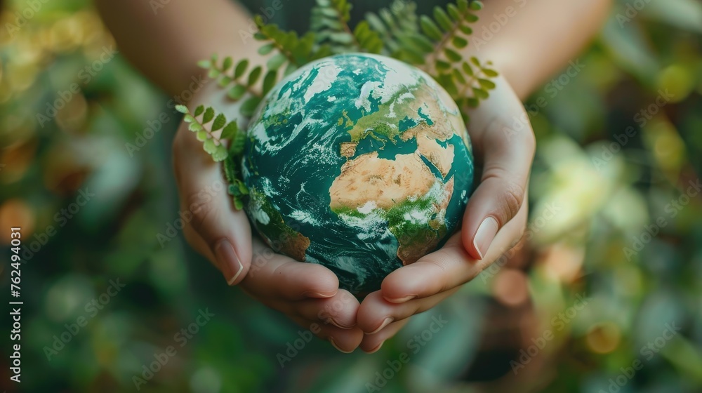 Eco-volunteering via digital platforms. Global conservation projects. concept. Eco-awareness, green future Eco-volunteering via digital platforms. Global conservation projects. concept. Eco-awareness, green future