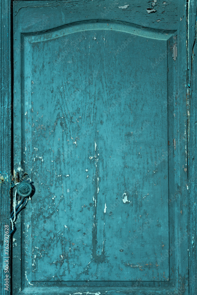 Surface of old wood Paint over with white and blue Surface of old wood Paint over with white and blue