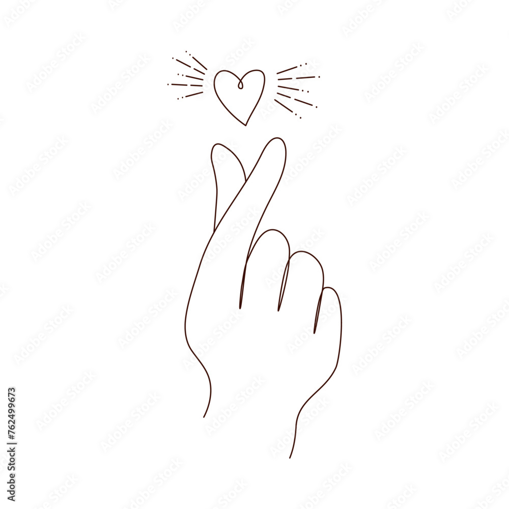 Heart Symbol with Hands Line Icon, Vector Illustration Heart Symbol with Hands Line Icon, Vector Illustration
