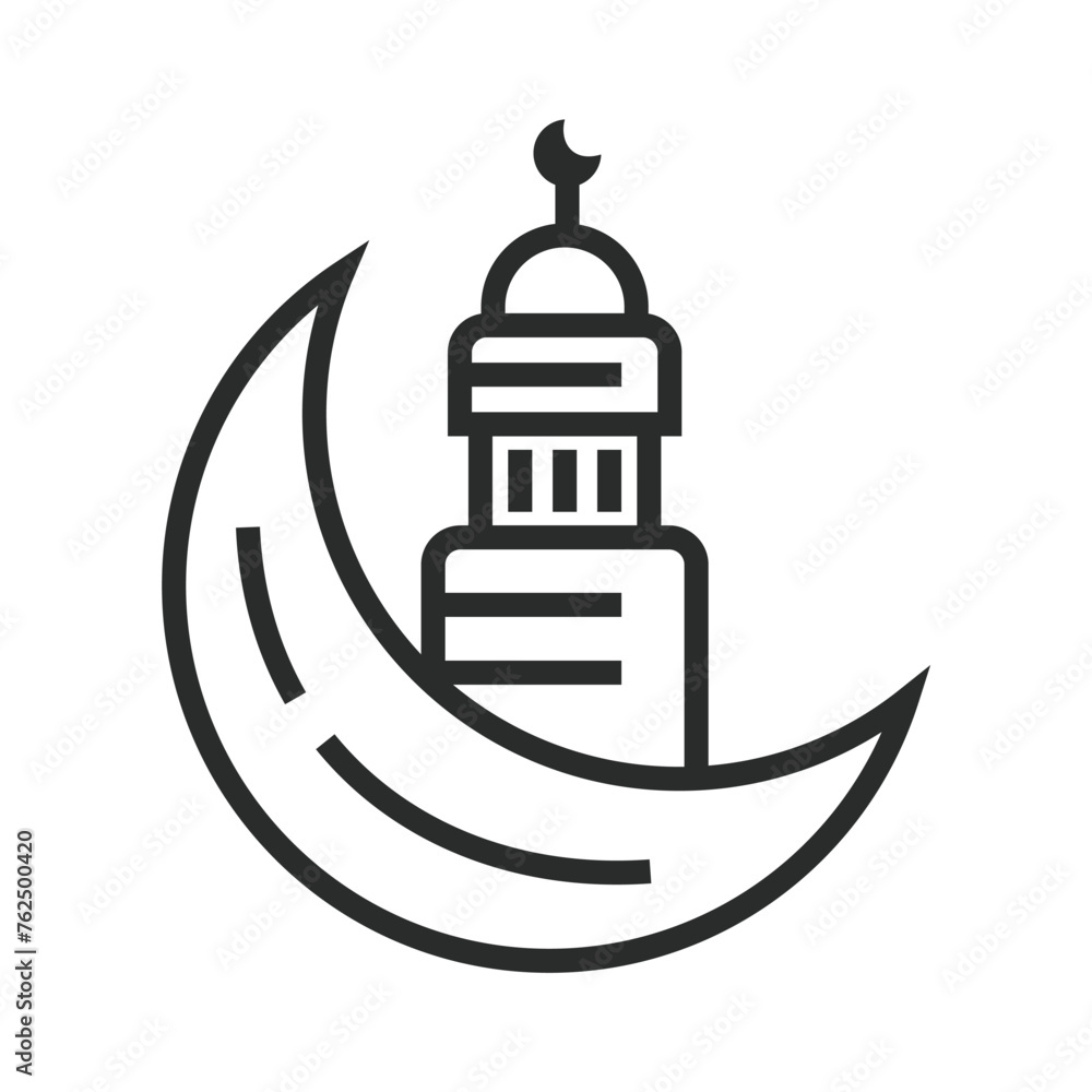 mosque outline icon mosque outline icon