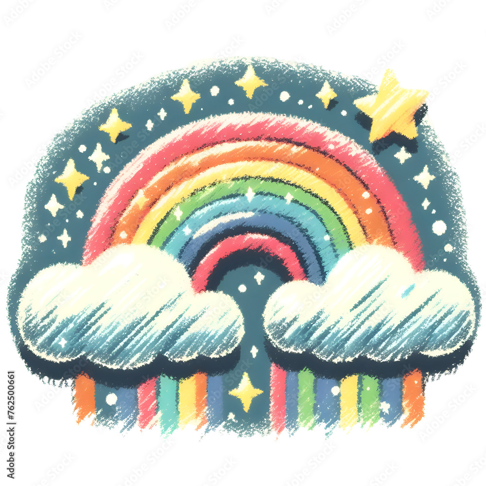 Obraz premium Watercolor Rainbow Clipart Cute Nursery Baby Room Rainbow PNG Baby Shower Decor Rainbow PNG Graphic FOR Card Making Scrapbook Junk Journal