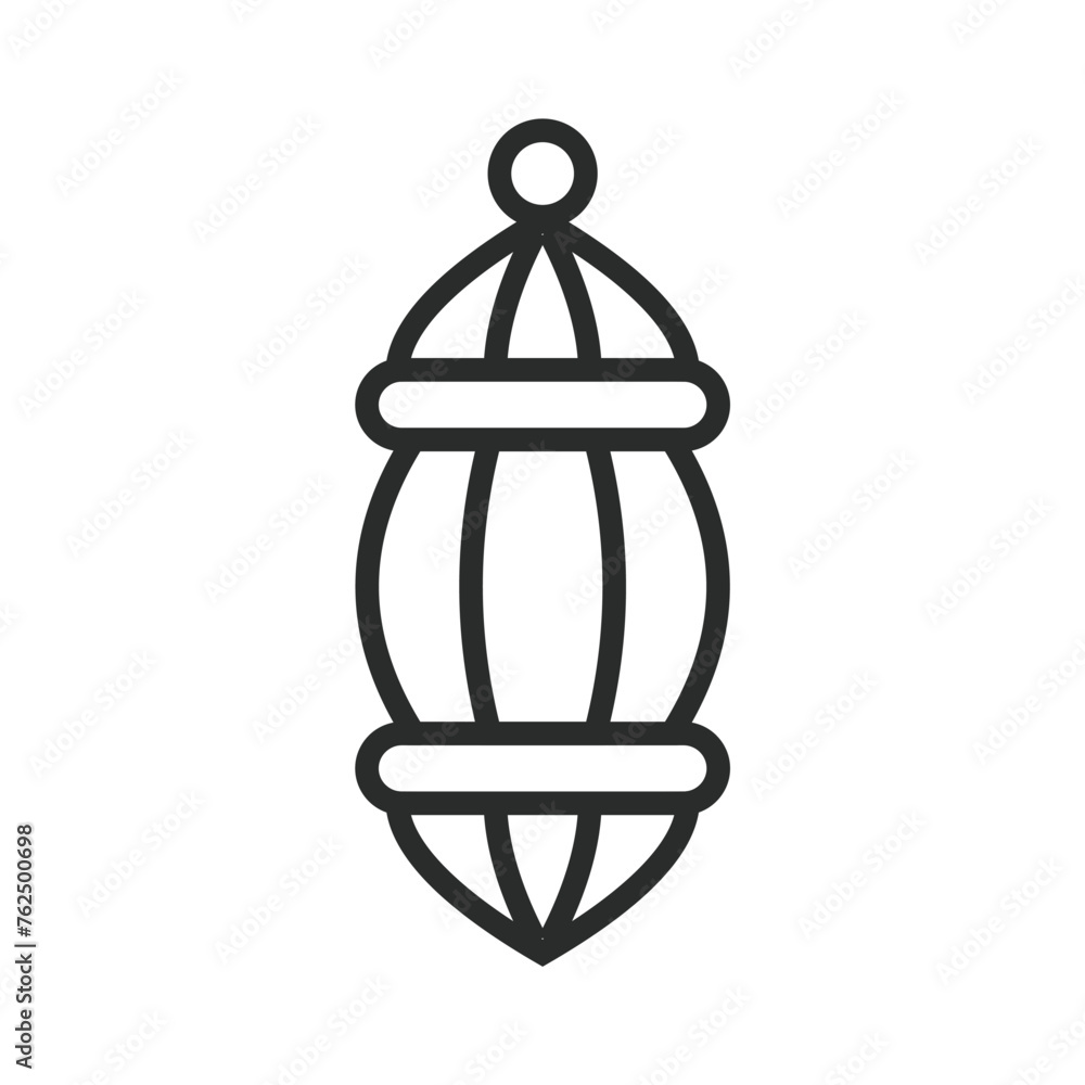 Ramadan lantern outline icon Ramadan lantern outline icon