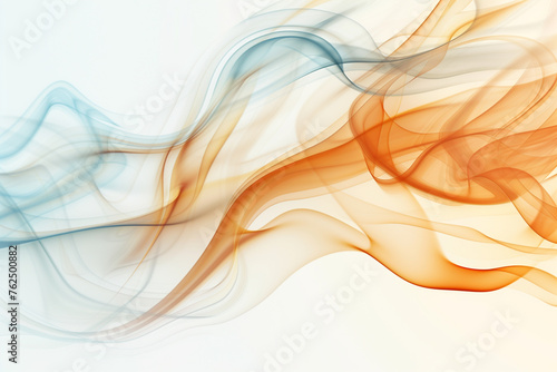colored smoke on a white background