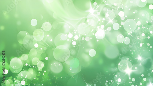 abstract green background light wave bubble