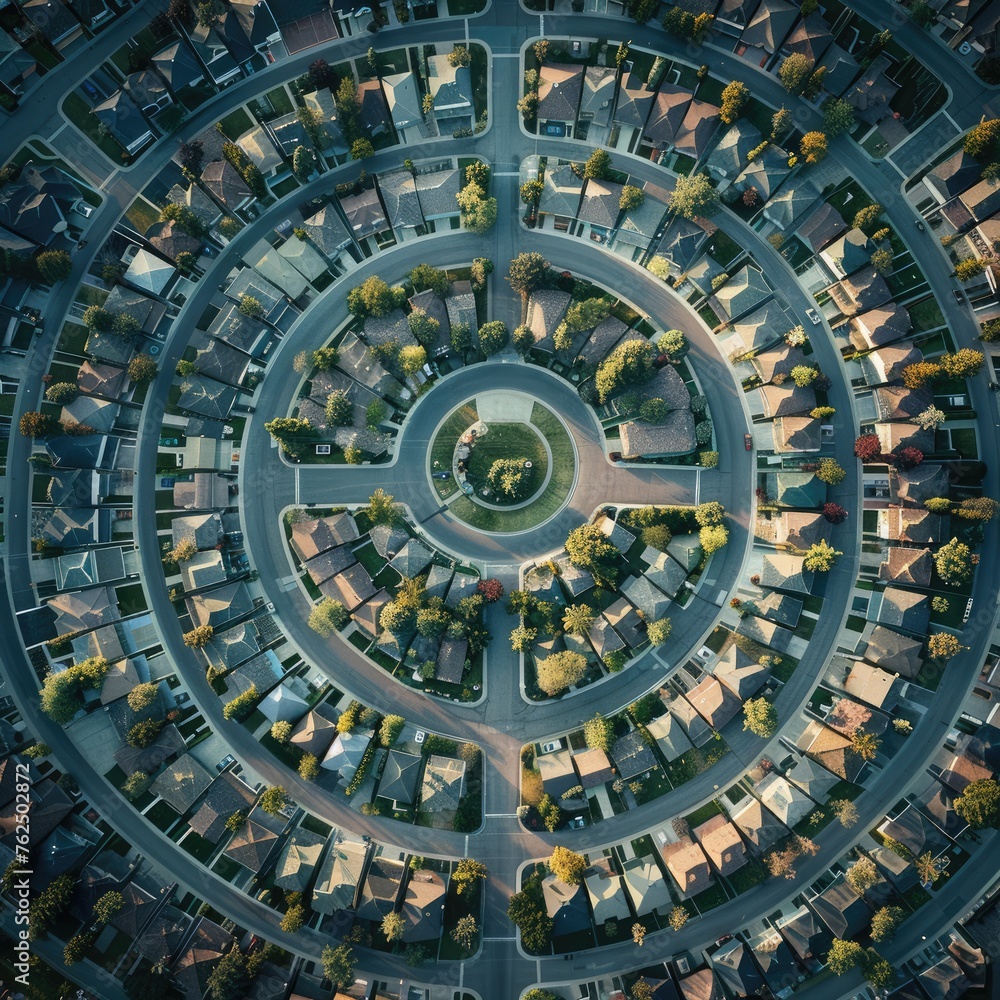 Fototapeta premium Neighborhood, community cohesion, the heart of the neighborhood. fostering connections, support, and belonging within the local area. living and thriving in a vibrant region