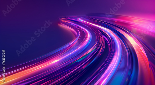 abstract blue and purple digital path background 005