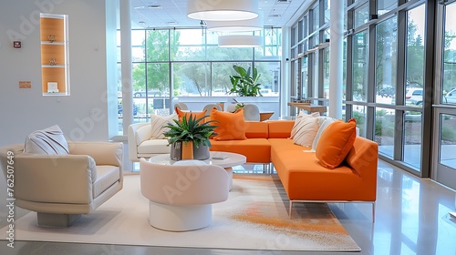  where modern elegance meets comfort. Sink into our stylish orange and white sofa, surrounded by sleek d?(C)cor and bathed in natural light from our expansive windows  attractive look