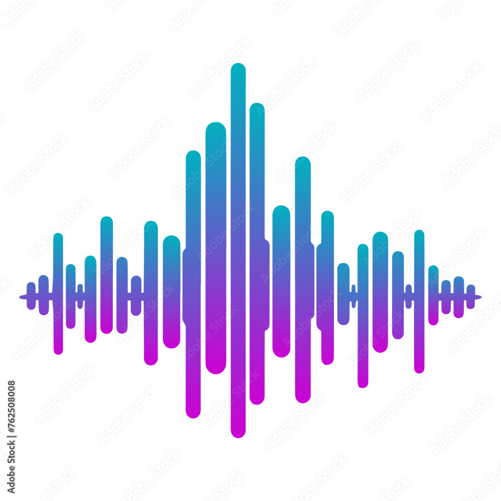 gradient sound wave icon