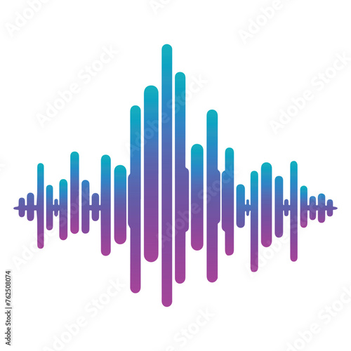 gradient sound wave icon