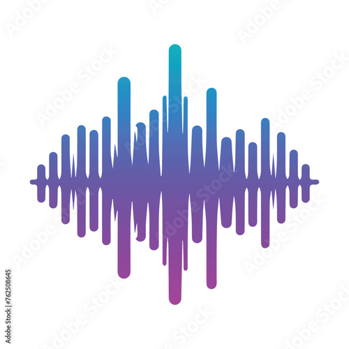 gradient sound wave icon
