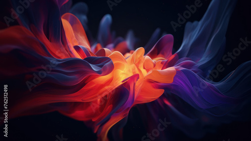 A Mesmerizing 3D Abstract Multicolor Visualization