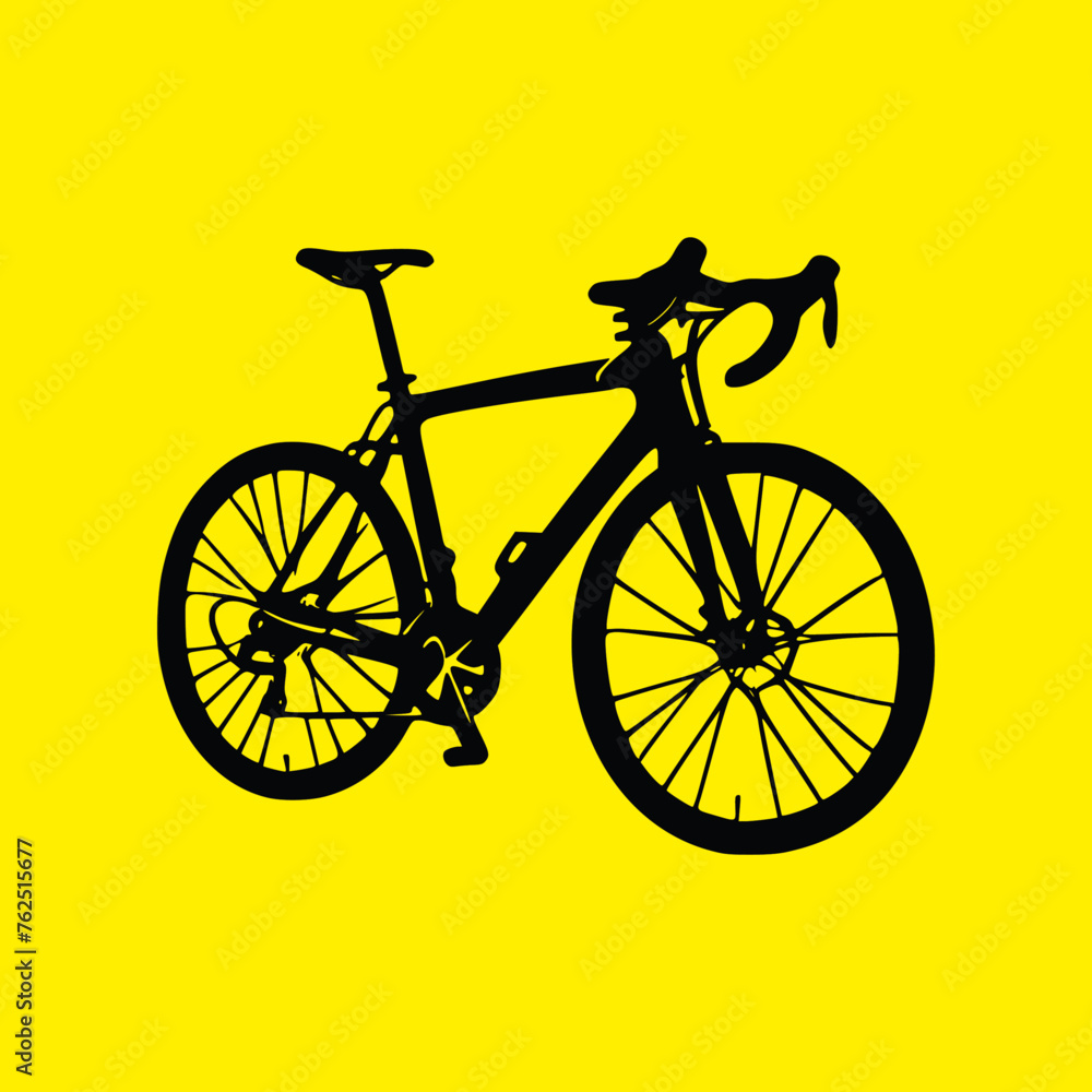 bicycle on a white background