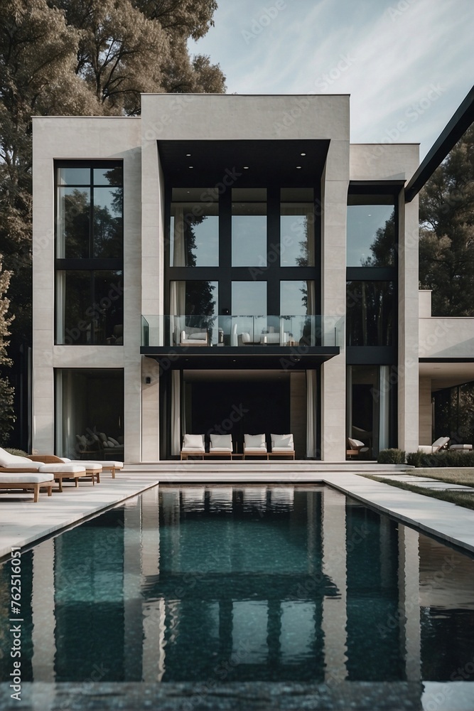House with a Pool. Luxury house