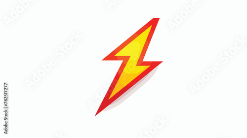 Lighting. Flash icon isolated on white background.