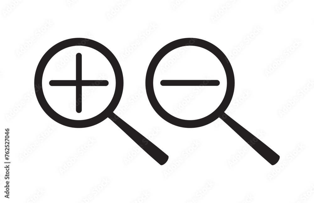Magnifying glass icon set. magnifier or loupe sign isolated on transparent background, Search symbol. Vector illustration Magnifying glass icon set. magnifier or loupe sign isolated on transparent background, Search symbol. Vector illustration