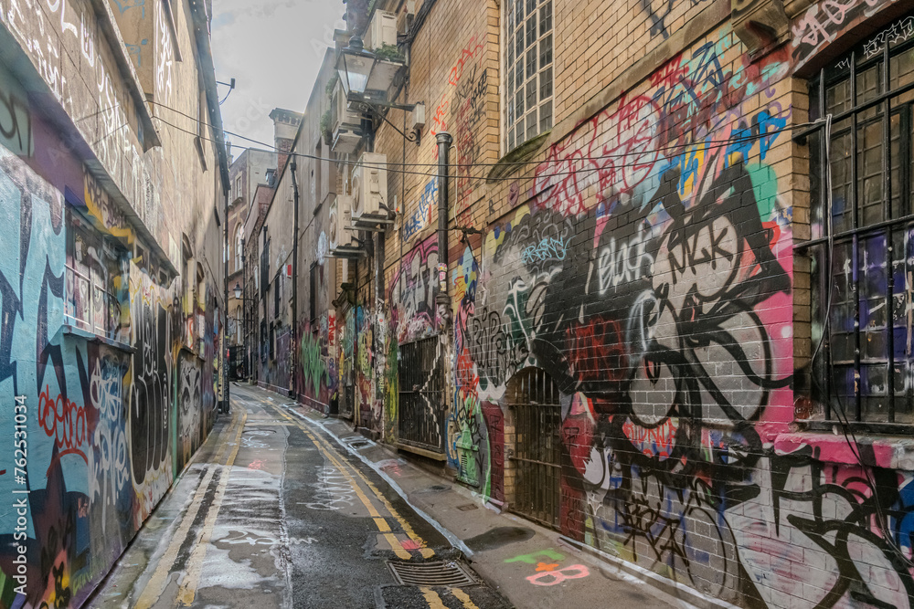 Naklejka premium kreative Wandgestaltung