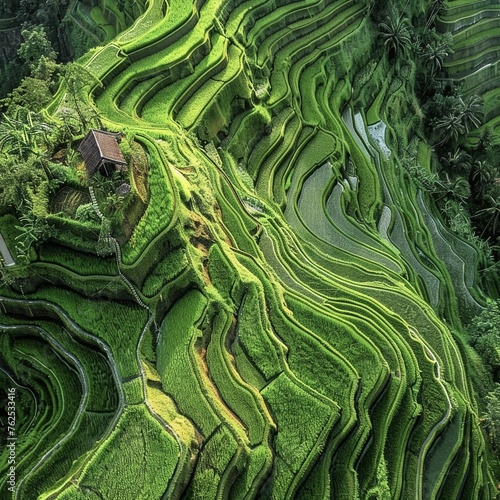  Rice terraces are a popular tourist attraction in Bali.