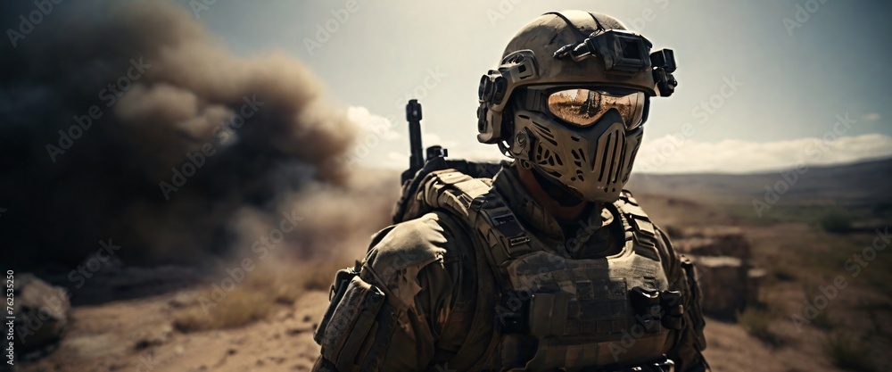 A cyborg soldier fighting in a warzone movie story seen trail cam footage A cyborg soldier fighting in a warzone movie story seen trail cam footage