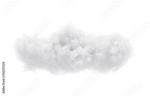 Cloud isolated on white background. 3d-rendering © ecrow