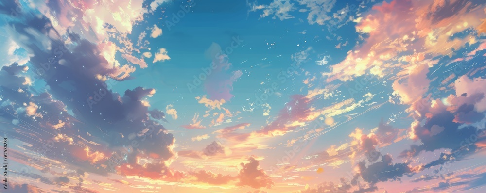 Cloudy Sunset Sky Cloudy Sunset Sky