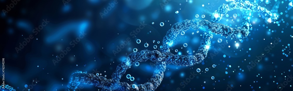 DNA strands, healthcare, artificial intelligence. DNA double helix, digital AI elements interweaving, AI and gene research DNA strands, healthcare, artificial intelligence. DNA double helix, digital AI elements interweaving, AI and gene research
