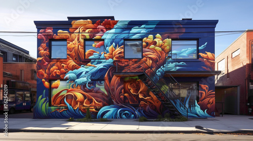 Immerse yourself in the energy of the city with a vibrant street art mural as your backdrop.