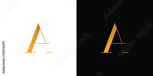 Elegant and simple A logo design photo