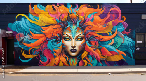 Let the city walls speak with the bold and psychedelic language of street art murals. © HASHMAT